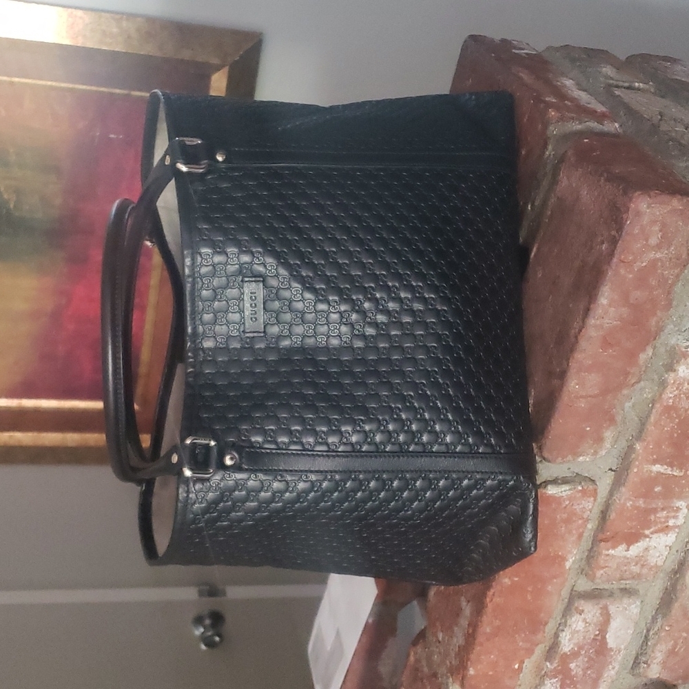 Gucci micro leather guccissima tote bag - Picture 3 of 16